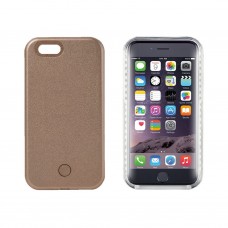 iPhone SE 5 5s - LED Light illuminated Dimmable Selfie Flash Matte Hard Phone Cover Case - Rose Gold